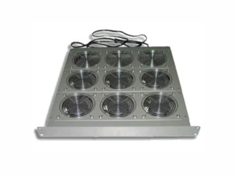 1U AC fan tray unit with 9 fans