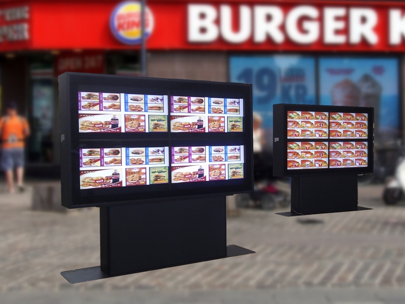 Outdoor advertising KIOSK