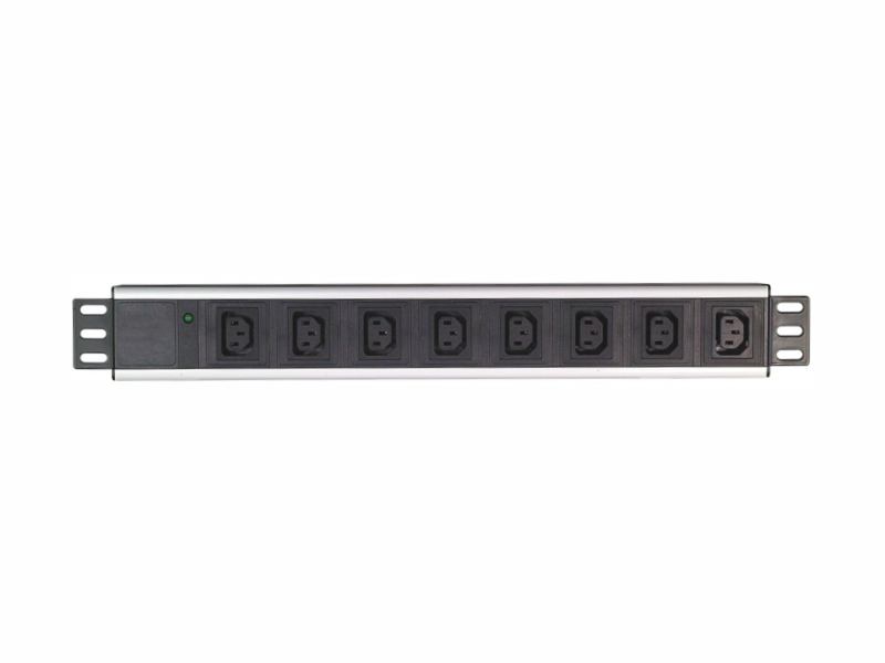19 inch IEC C13 outlet PDU with indicator