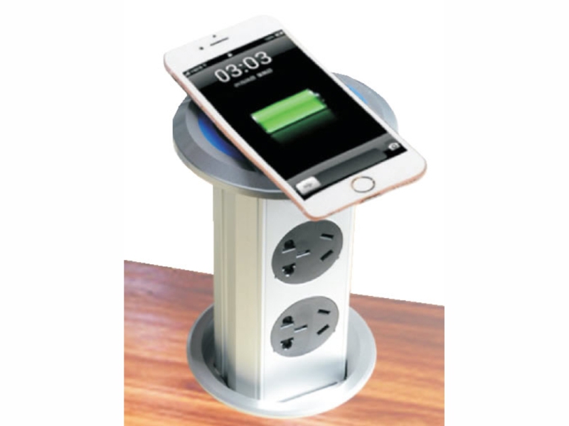 Type socket with wireless charging